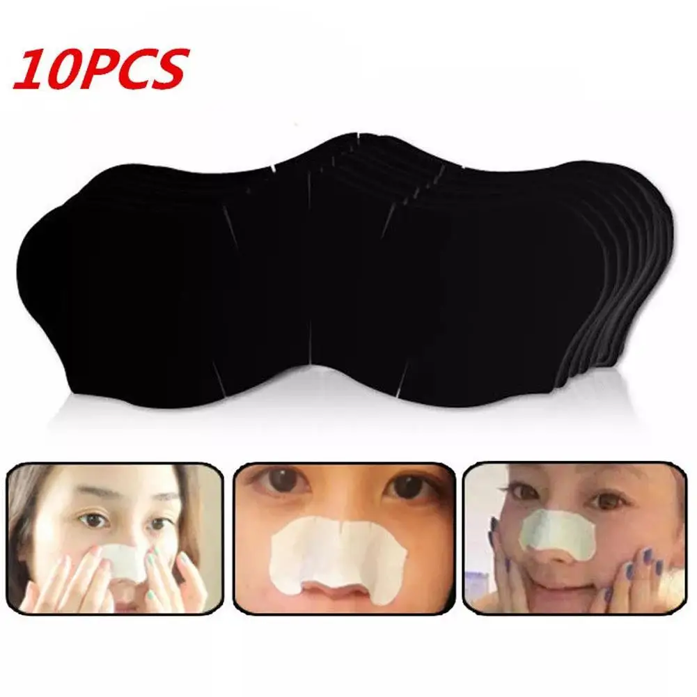 

10pcs Nose Blackhead Remover Mask Pore Cleaner Acne Treatment Mask Deep Nose Pore Cleasing Strips Black Head Remover Tool