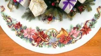 higher quality 2020 top quality lovely holiday theme counted cross stitch kit holiday harmony tree skirt tablecloth cross stitch