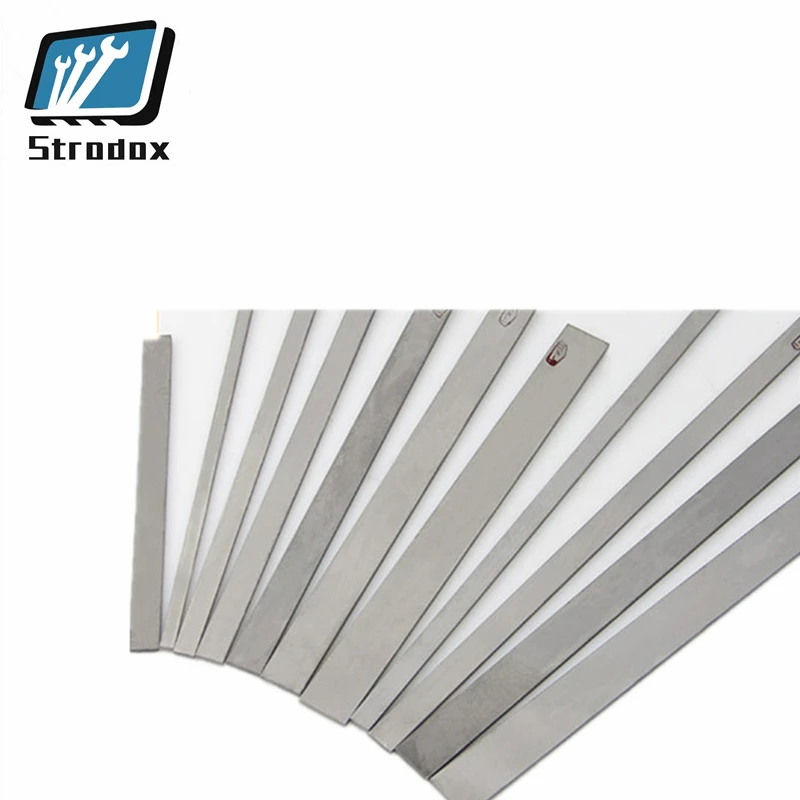 5 PCS Tungsten steel strip processing cutter blade YG6 straight shank cemented carbide Super hard wear-resistant slats 2~3mm