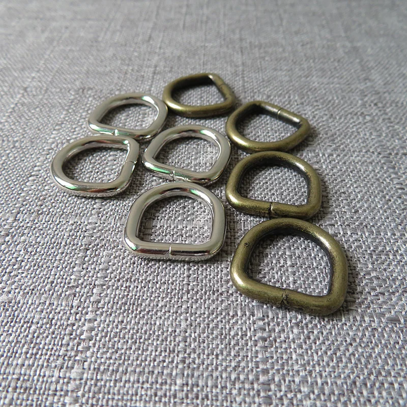 Металлические D образные кольца 50 шт. 15 мм застежка для сумочки сумки собаки