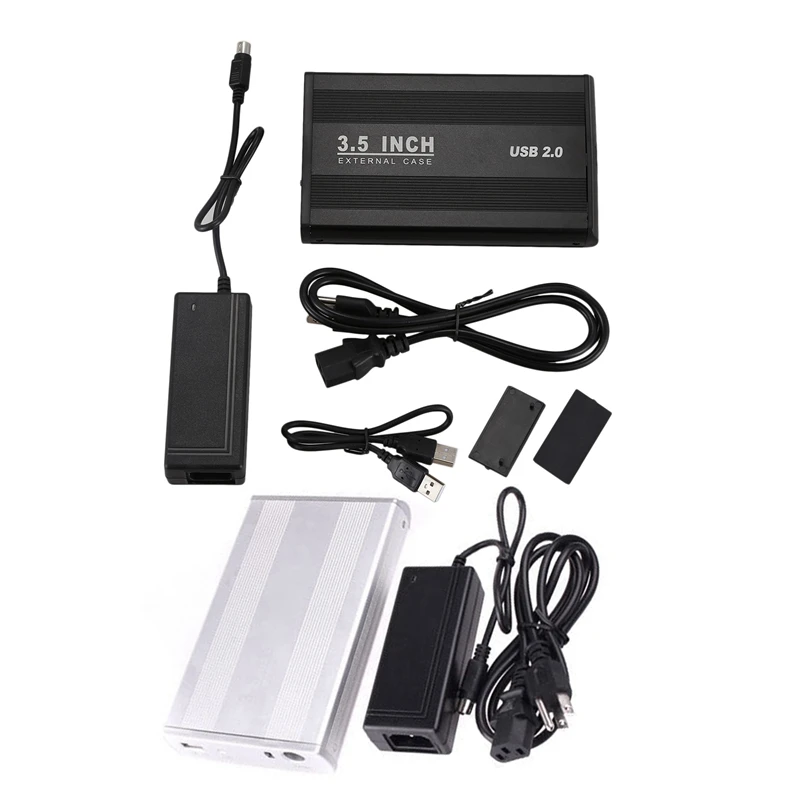 2 предмета 3 5 дюймов USB корпус картриджа чехол: 1 шт. HDD SATA кабель для подключения
