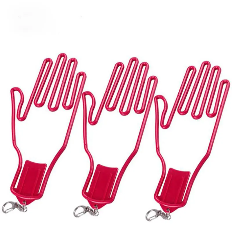 

2021 NEW 1Pc Golf Glove Holder With Key Chain Plastic Glove Rack Dryer Hanger Stretcher 8 Colors Golf Sports Entertainment