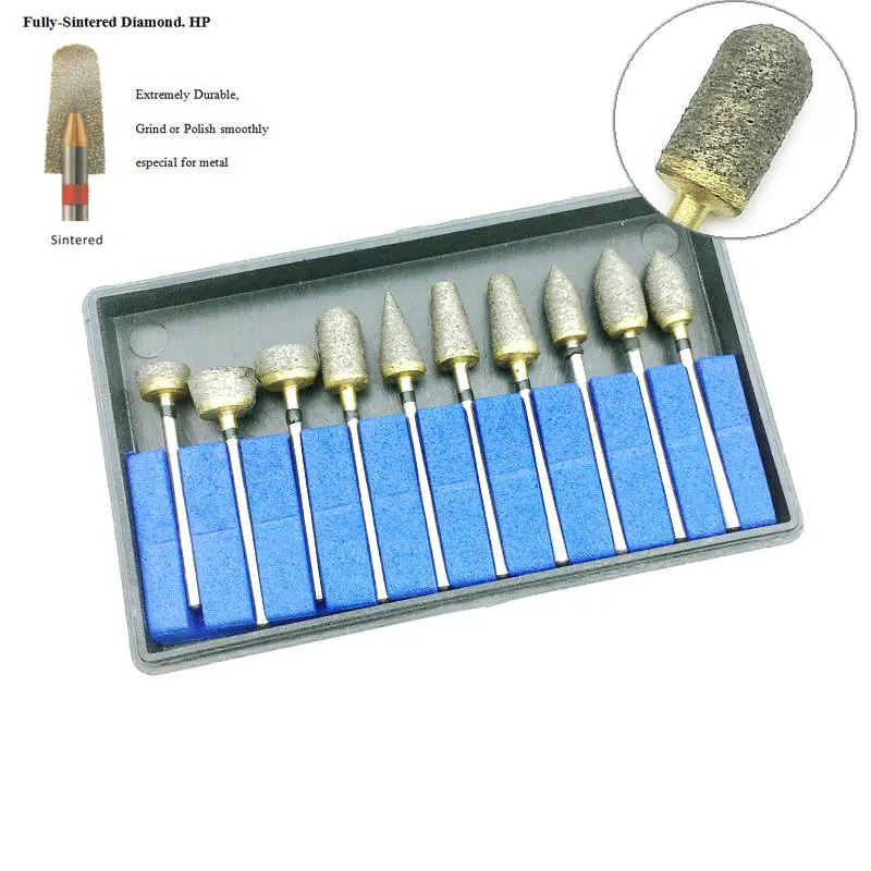 Стоматологические алмазные боры HP 1 шт. полностью спеченные шлифовальные