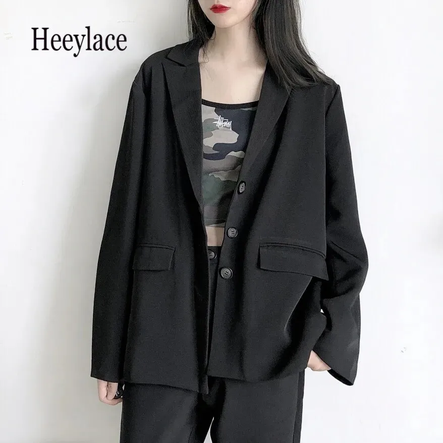 Женский Тонкий Блейзер с карманами однотонный Повседневный облегающий блейзер