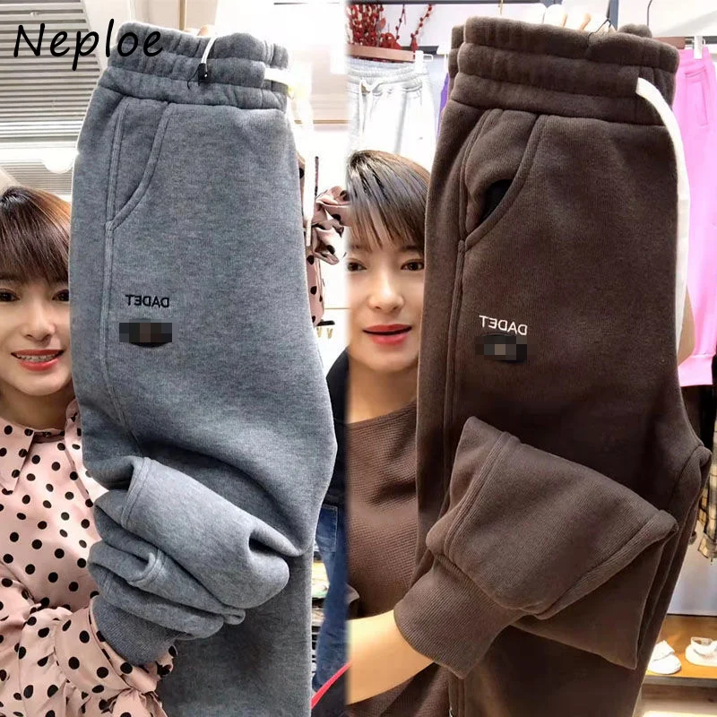 Модные свободные спортивные брюки Neploe большого размера женские повседневные