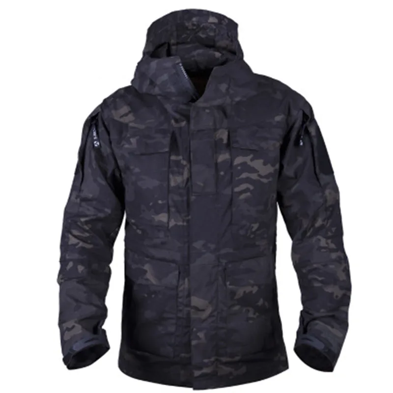 night camouflage M65 UK US Мужская Осенняя Куртка Пилота армейская одежда Повседневная тактическая Толстовка Военная Полевая куртка ветровка водонепроницаемые куртки - Цвет: night camouflage