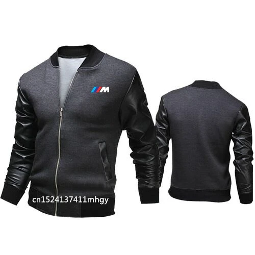 

Легкая кожаная куртка на молнии, спортивная одежда для bmw, куртка-пилот, Повседневная ветровка для мотоцикла