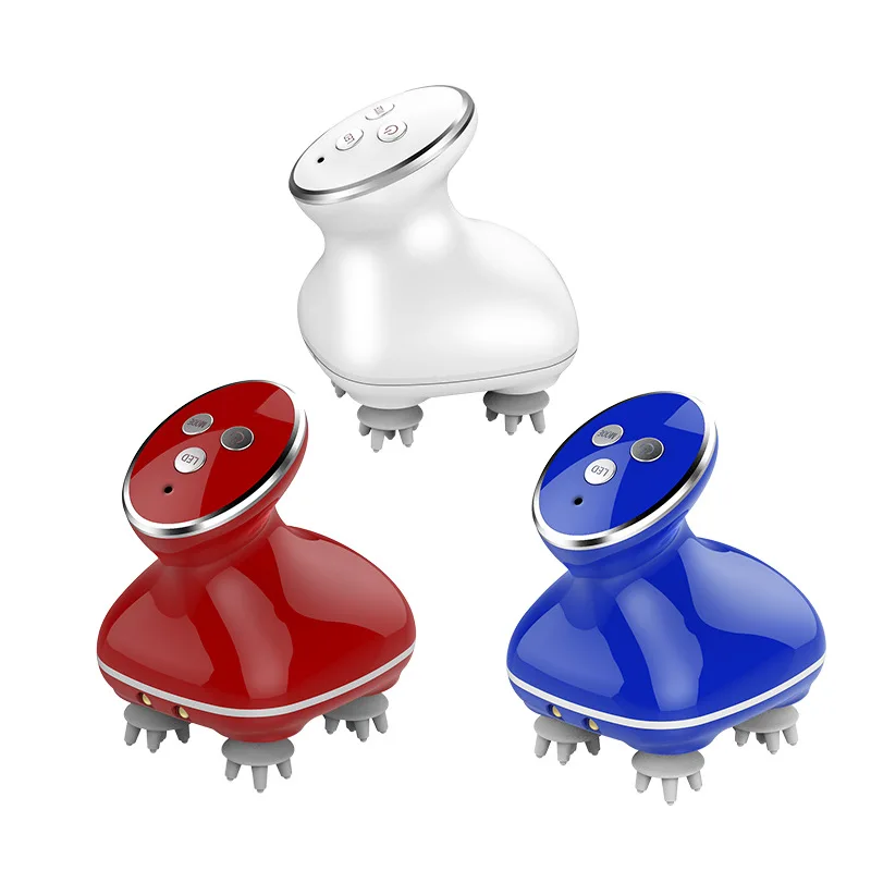 

Влагозащищенная электрическая Беспроводная головка er для кожи головы, стимулирует рост волос, глубокое разминание ткани тела, вибрация