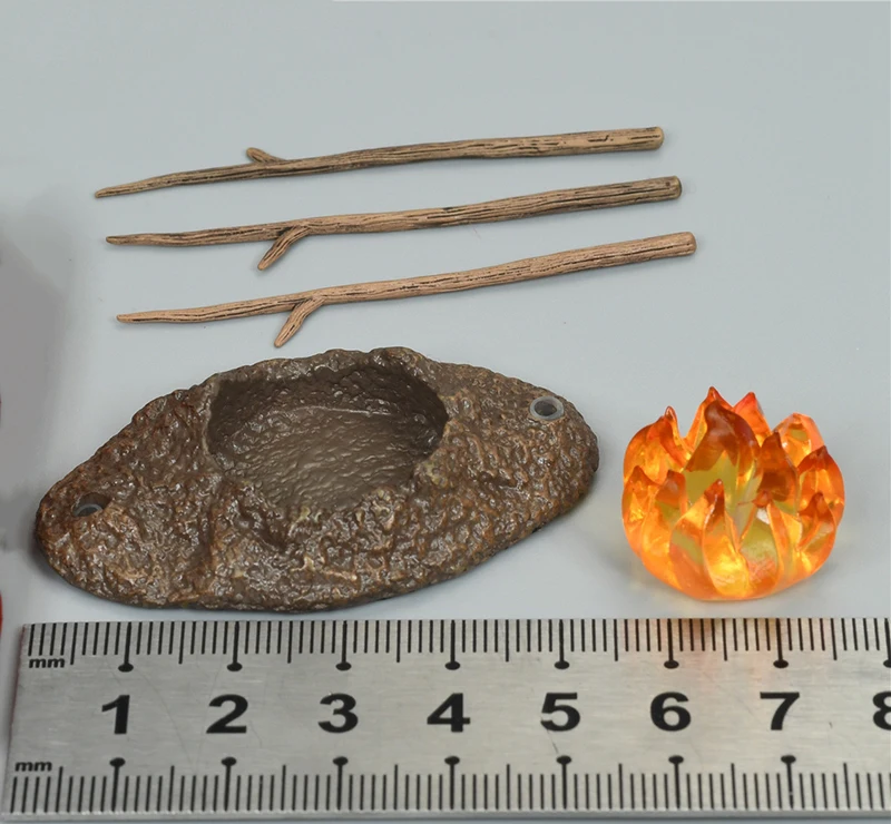

1/12th POPTOYS BGS006 Beautiful Western Forest Big Headman Hans War Bonfire and Branches Fire Model For Doll Scene Component