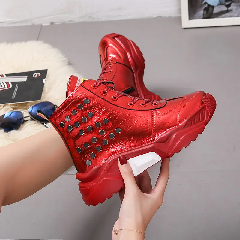 

35-42 women's shoes Europe station daddy Boots New Fashion versatile leisure sports shoes 41