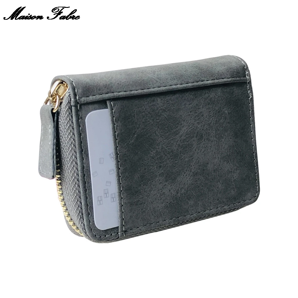 Женский и мужской кошелек с баячьим принтом Матовый кожаный бумажник для