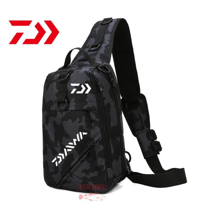 

Сумка Daiwa для рыбалки для мужчин и женщин, тактическая камуфляжная сумка для камеры, мессенджер для спорта на открытом воздухе, водонепрониц...