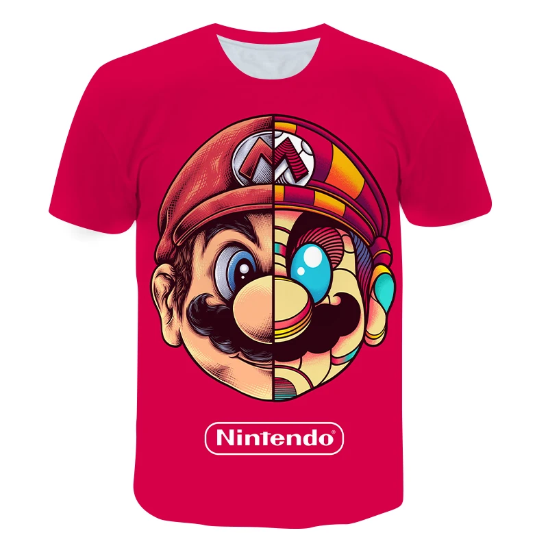 

The latest Harajuku classic game Super Mario Kids Boys and Girls T-shirt Super Smash Bros 3D T-shirt Hip Hop T-shirt Streetwear