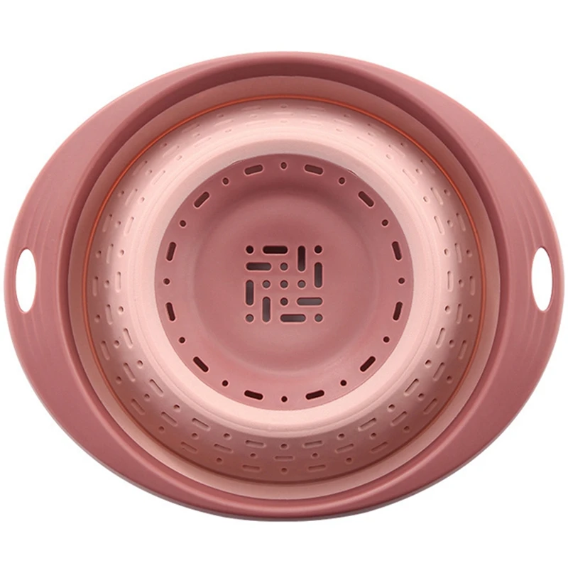 

Foldable Colander Fruit Vegetable Washing Basket Strainer Strainer Collapsible Drainer With Handle Kitchen Tools