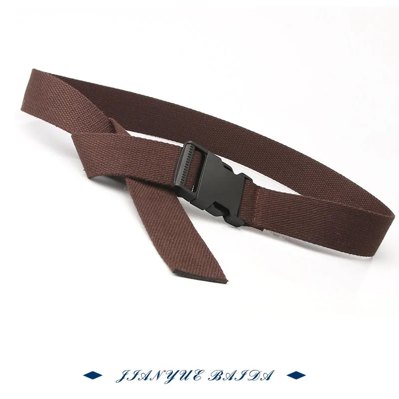 

Automatic buckle tactical belt canvas belt outerdoor hiking hunting military training waist strap jeans trouser pant waistband