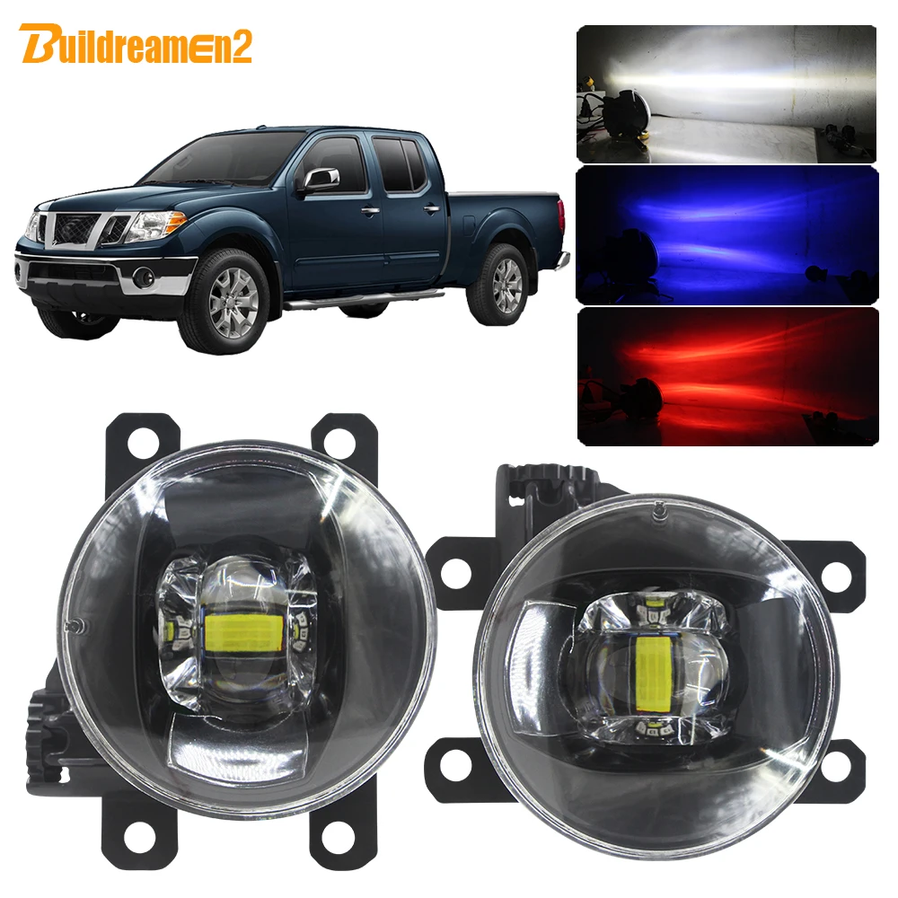 Buildreamen2 Автомобильная противотуманная фара LED проектор Devil Eye DRL H11 12V для Nissan Frontier