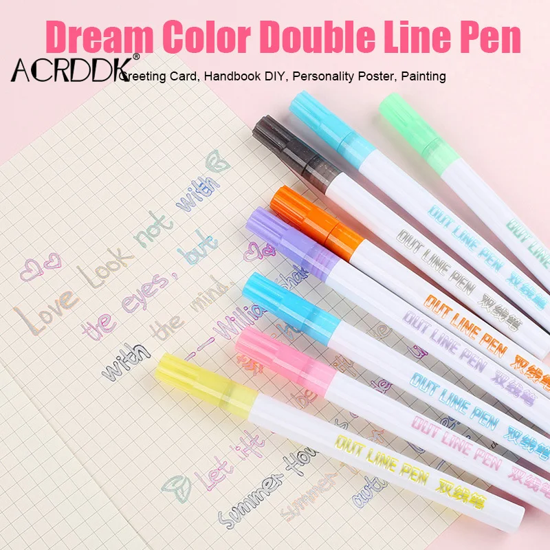 

Набор флуоресцентных маркеров для творчества, 8 шт.