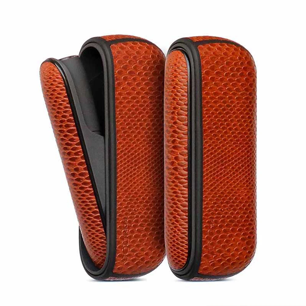 Защитная боковая крышка змеиной кожи для электронной сигареты iqos 3 0 коричневая