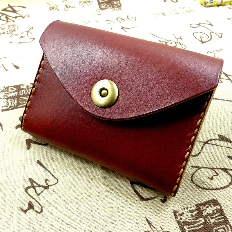 Кожаная поясная сумка blongk маленький кошелек ручной работы на ремне чехол для