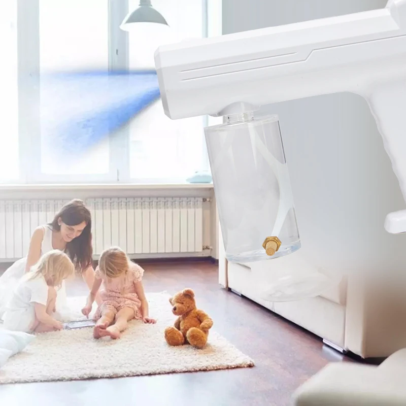 

New Electric Sanitizing Sprayer Blue Light Fogger Machine Steam Spray Guns Hotel Home Disinfection Fogger Machine Air Cleaner