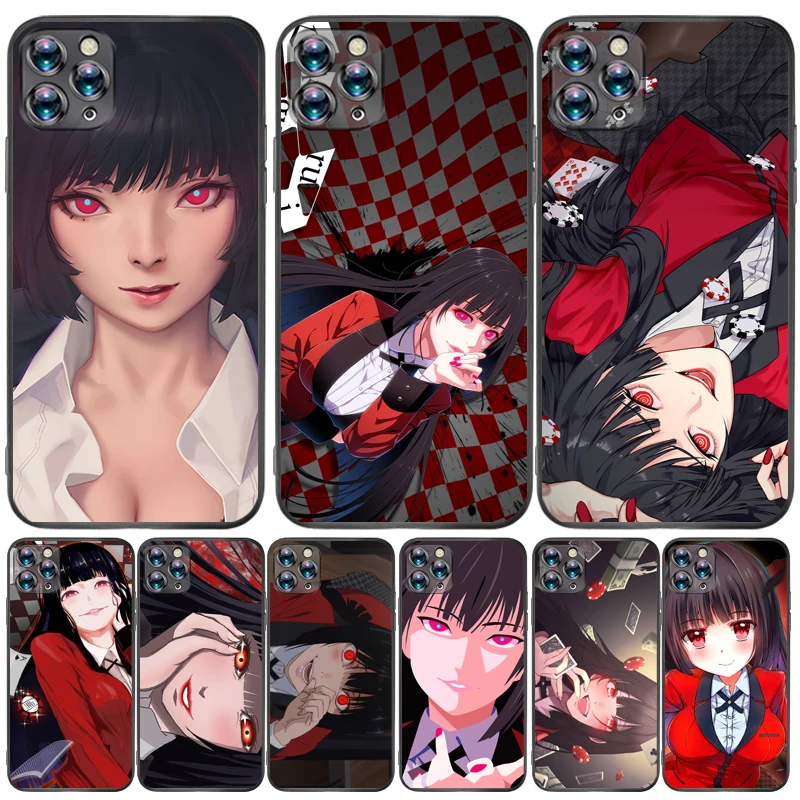 

Hot Anime Kakegurui Phone Case For iPhone 6 6S 7 8 Plus Luxury Brand TPU Soft Coque Phone Cove Shockproof Waterproof