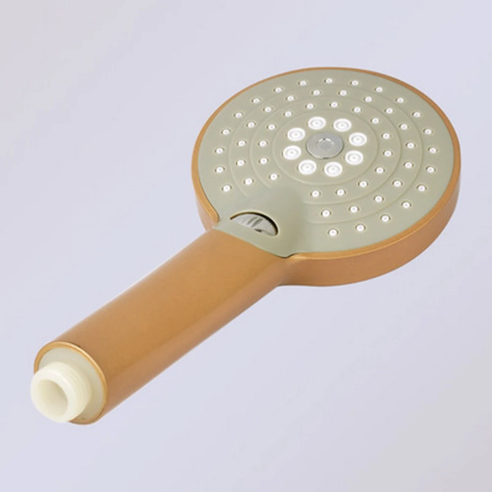 

High Quality Gold Plated Shower Head Adjustable Water Saving Shower Head 3 Mode Gold Sprayer Hand Held Shower Head for Bathroom