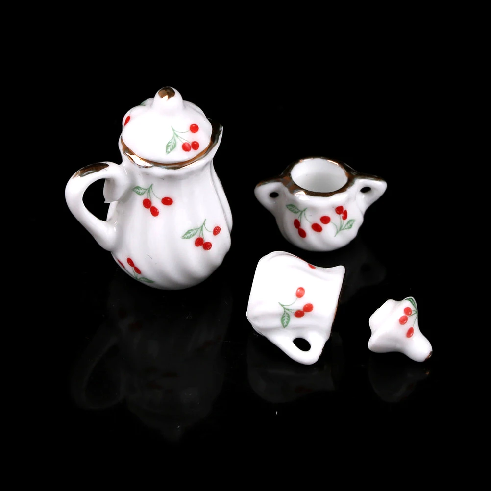 3pcs/lot Miniature Dining Ware Cute Dollhouse Porcelain Tea Set Dish Cup Kitchen Toys | Игрушки и хобби