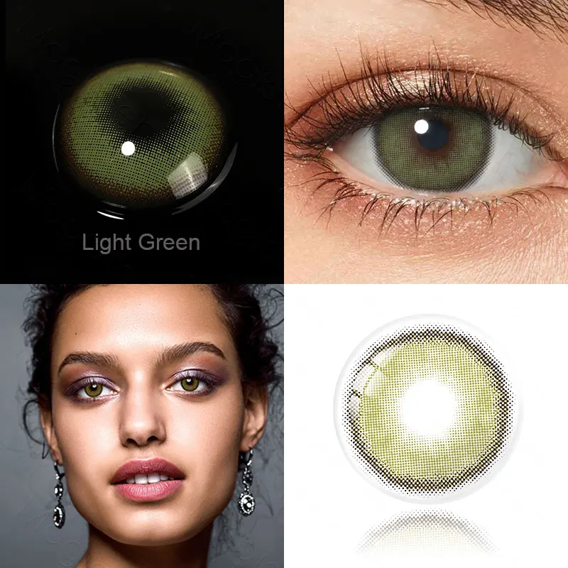 colored contact lenses for eyes 1pair lenses brown green gray yearly eye color lens contacts non prescription color clear lenses free global shipping