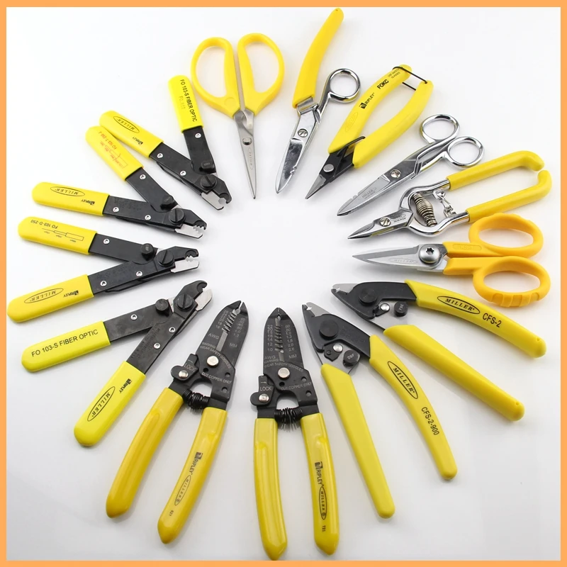 Original Imported Miller Fiber Optic Stripper FO103-S FO103-D-250  FO103-T-250-J  three holes fiber stripping pliers
