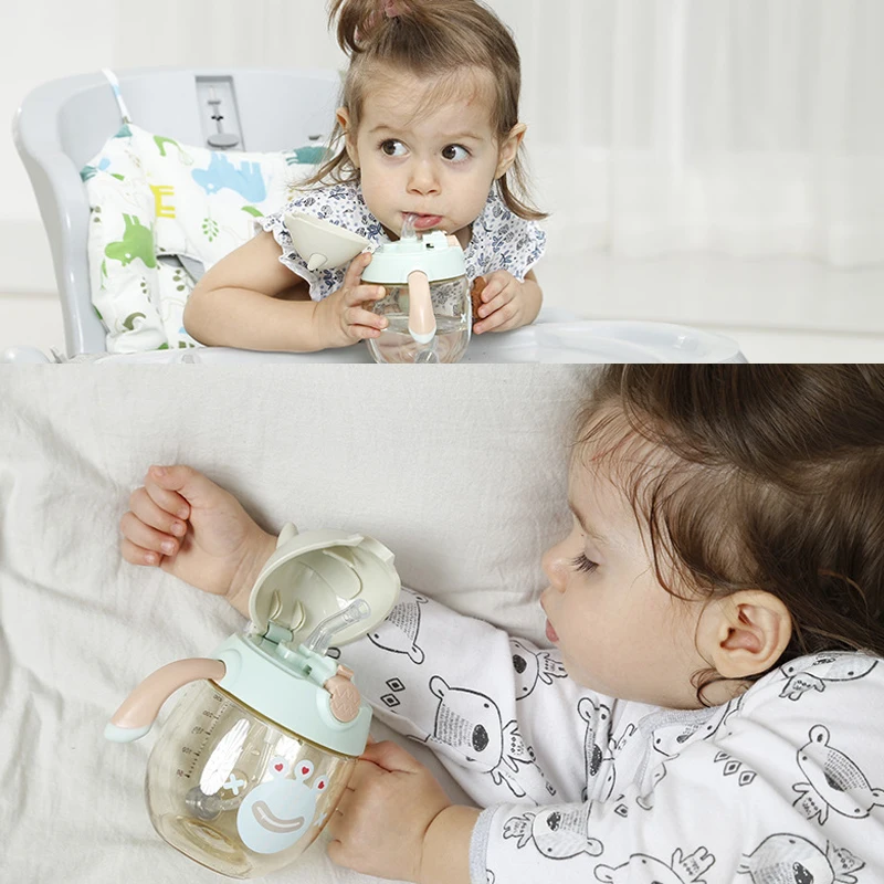 Детская бутылка для воды ppsu чашка детей обучающая Питьевая герметичная анти клещ