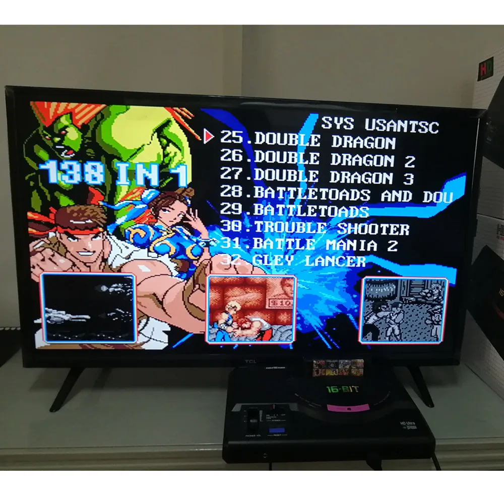 Игровая коллекция 138 в 1(1G) для SEGA GENESIS MegaDrive 16-битный картридж игровых приставок PAL