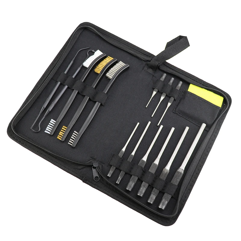 

15 pcs Steel Multi Size Round Head Pins Punching Set Roller Brooches Punch Tool Kit Professional Recessed End Starter Punch