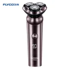Бритва Flyco FS920 электробритва для мужчин, водонепроницаемый триммер для сухой и влажной уборки, светодиодный дисплей, IPX7