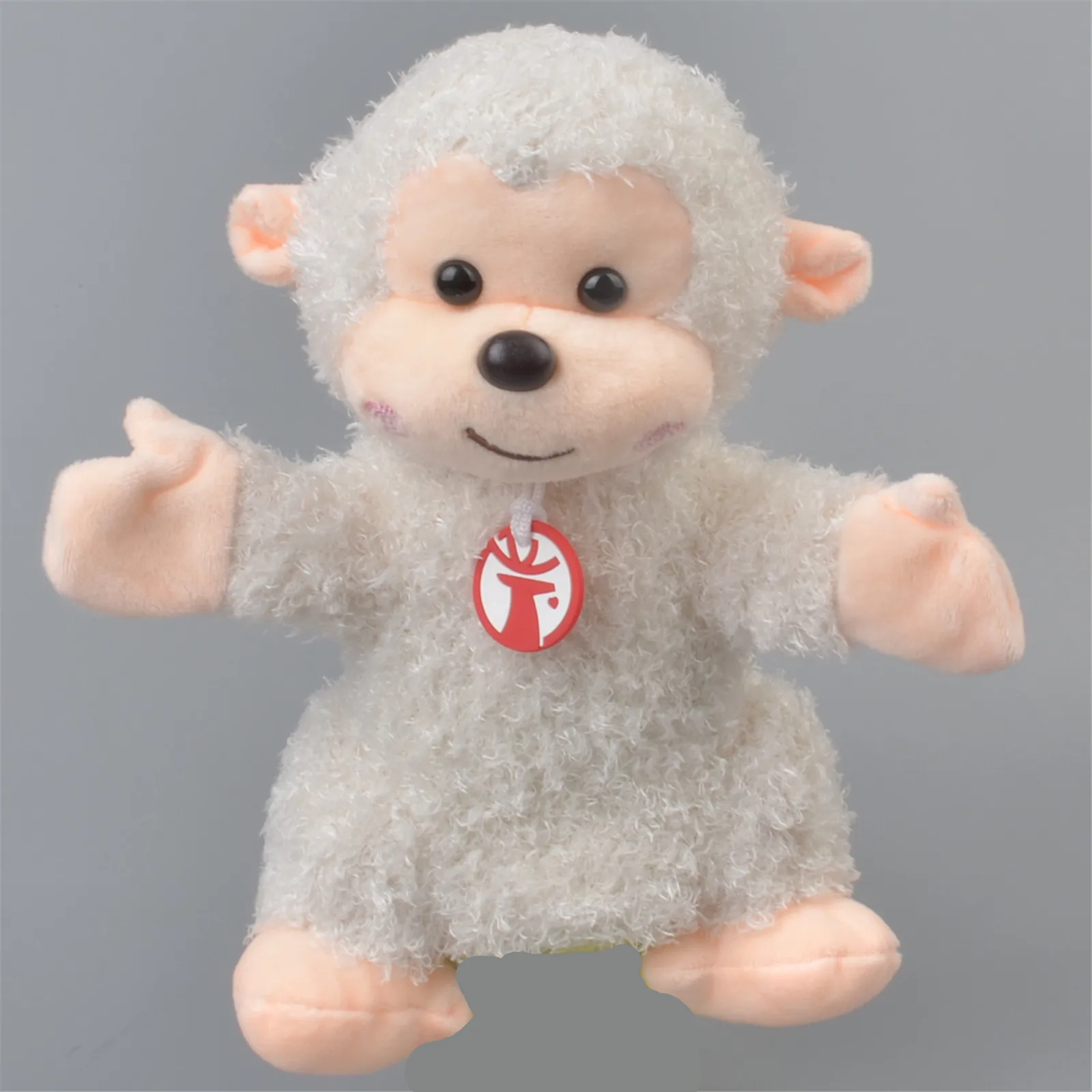 Обезьяна Детская милая животная ручная кукла Забавный медведь плюшевые куклы на