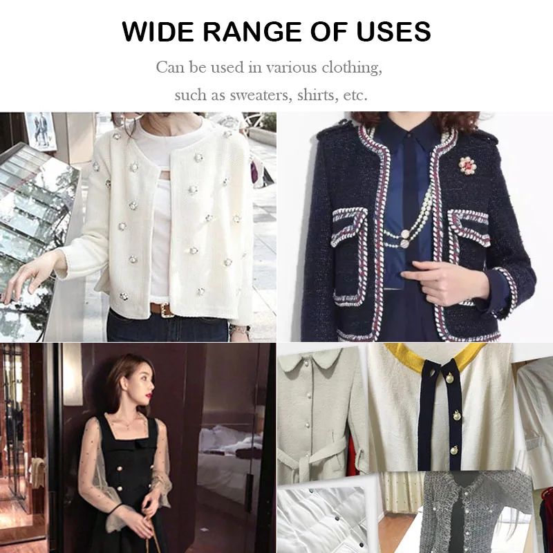 Пуговицы круглые жемчужные для украшения футболки одежды 6 шт. | Дом и сад