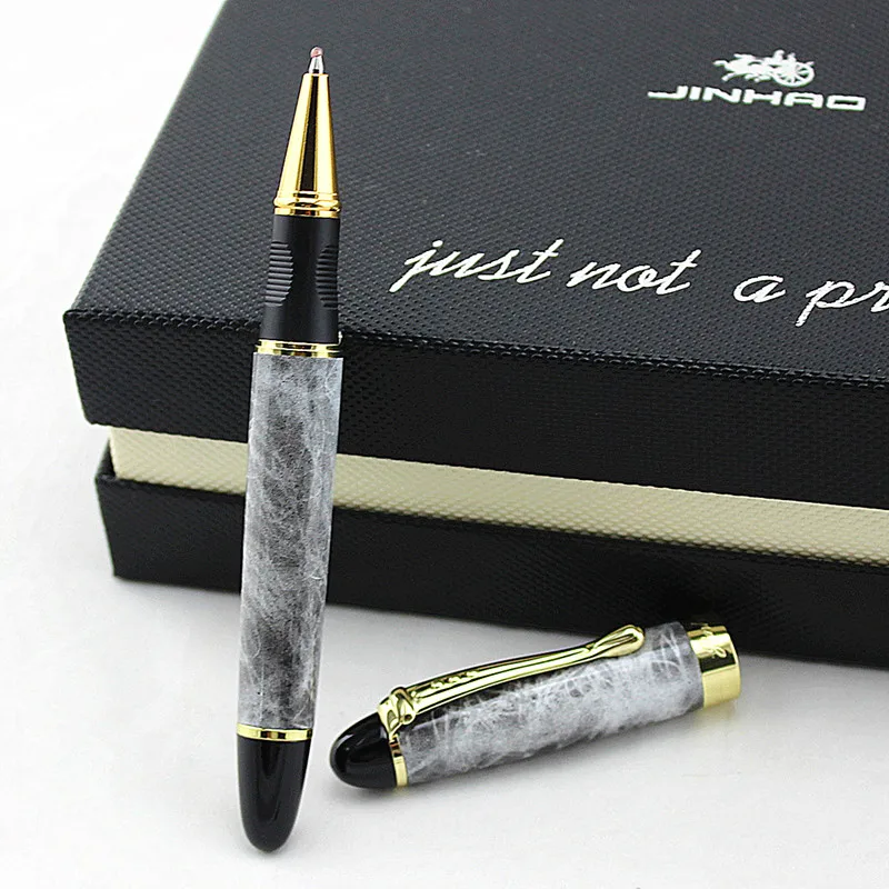 Шариковая ручка JINHAO X450 с серым мрамором и золотом фиолетовая синяя розовая