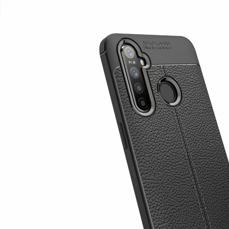 Realme5 Pro ТПУ чехол для Oppo Realme 5 задняя крышка тонкий мягкий бронезащитный экран