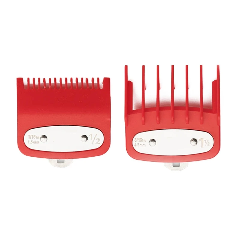 

Professional Guide Comb Set 2Pcs Hair Clipper Guide Comb Set 1.5mm 4.5mm
