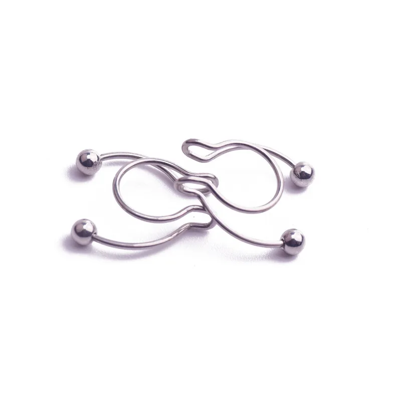 1pcs 2020 New Fake Nose Ring Stud Clip Medical Stainless Steel Hot Sale Nasal Septum False Piercing Jewelry | Украшения и