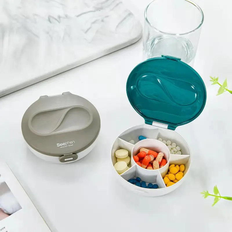 6 Grid Compartment Travel Pill Box Portable Organizer Tablet Medicine Storage Dispenser Splitters Case Holder Health Care | Красота и