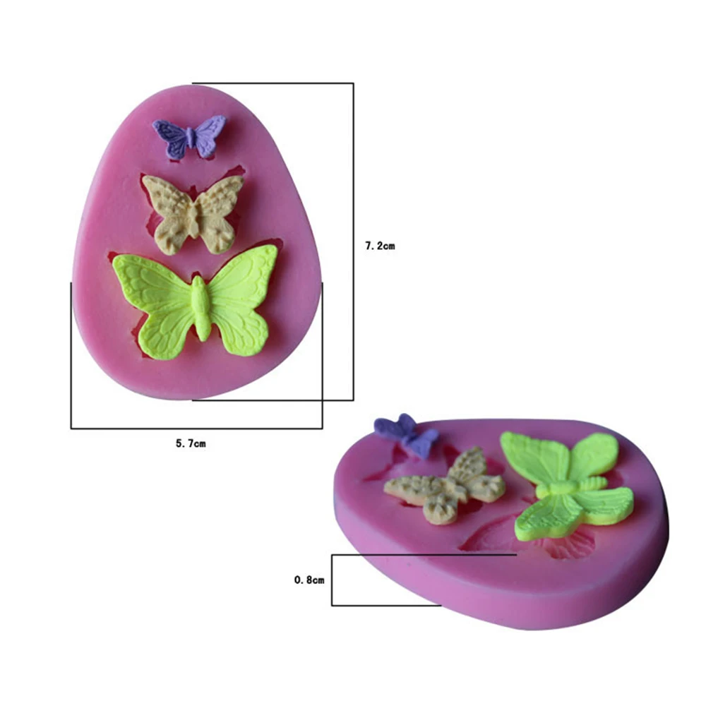 1 шт. силиконовая форма для мастики бабочка|decorating cake tools|silicone mold toolscake silicone fondant |