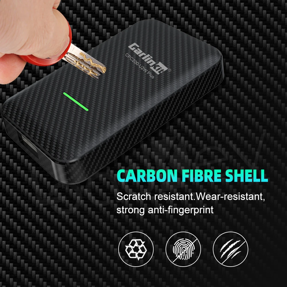 carlinkit 3 0 wireless apple carplay activator ios 15 on mazda toyota fiat pionner volvo renault carbon fiber scratch resistant free global shipping