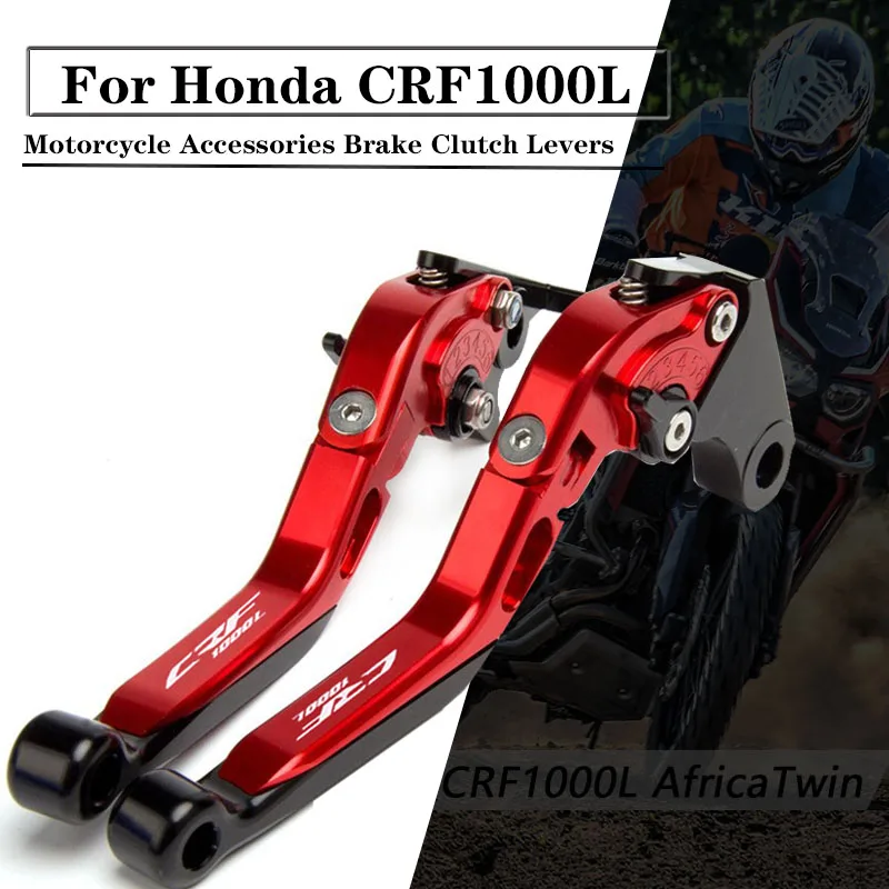 Palancas de embrague de freno para motocicleta, accesorios CNC para Honda CRF1000L CRF 1000L 1000 L AFRICA TWIN 2015-2018 2016 2017 CRF1000L