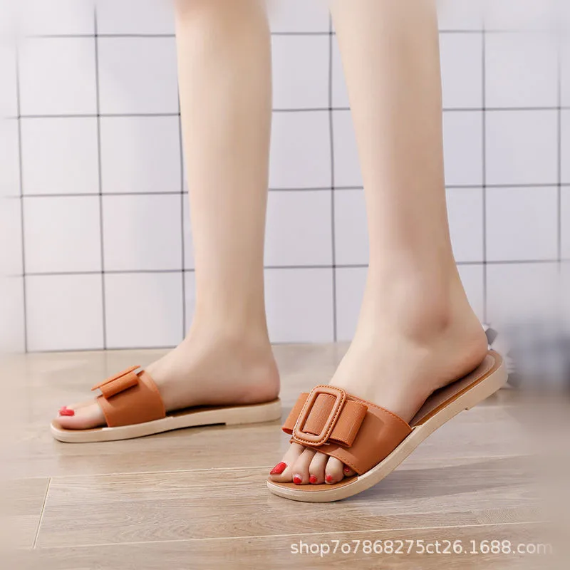 

Low Slippers Casual Shoes Slides Summer Clogs Woman Pantofle Luxury Soft Beach 2021 Flat Scandals Rome Fashion Fabric Hoof Heels