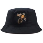 Панама с отбеливающим рисунком аниме, Японская уличная Весенняя модная уличная хлопковая рыболовная Кепка для мальчиков и девочек, уличная Складная шапка с принтом Panama2021