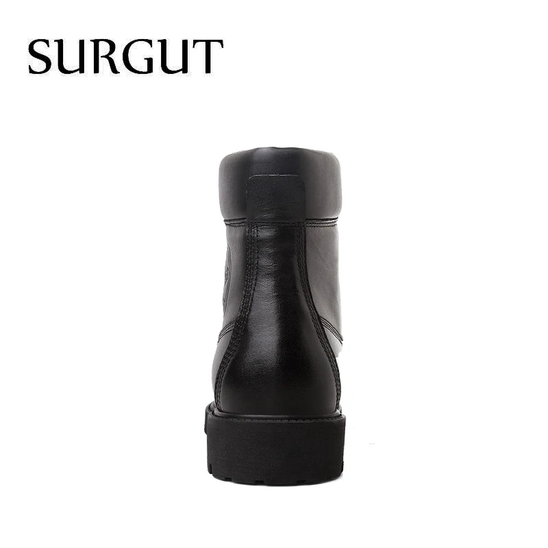 Мужские Водонепроницаемые ботинки SURGUT Vancat коричневые ботильоны из натуральной