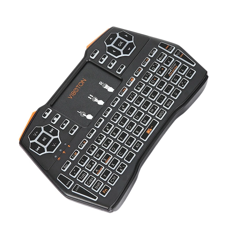 Viboton I8 Plus с подсветкой лошадь гонки лампа немецкая клавиатура мини беспроводная