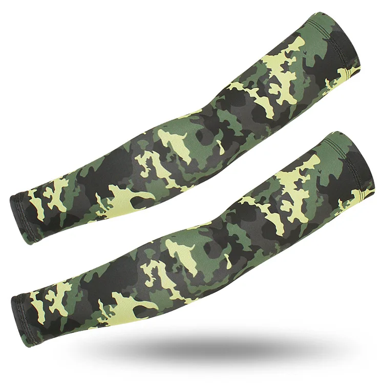 1 Pair Camouflage Arm Warmers Sun Uv Protection Arm Sleeves For Cycling Sports Bicycle Sunscreen Fishing Camping Arm Covers