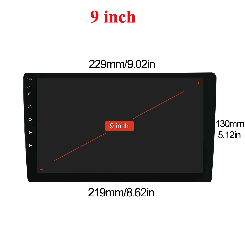 64G 10 дюймов Android 9,0 gps навигация Авторадио Мультимедиа Радио плеер Bluetooth wifi MirrorLink Универсальный 1Din Автомагнитола