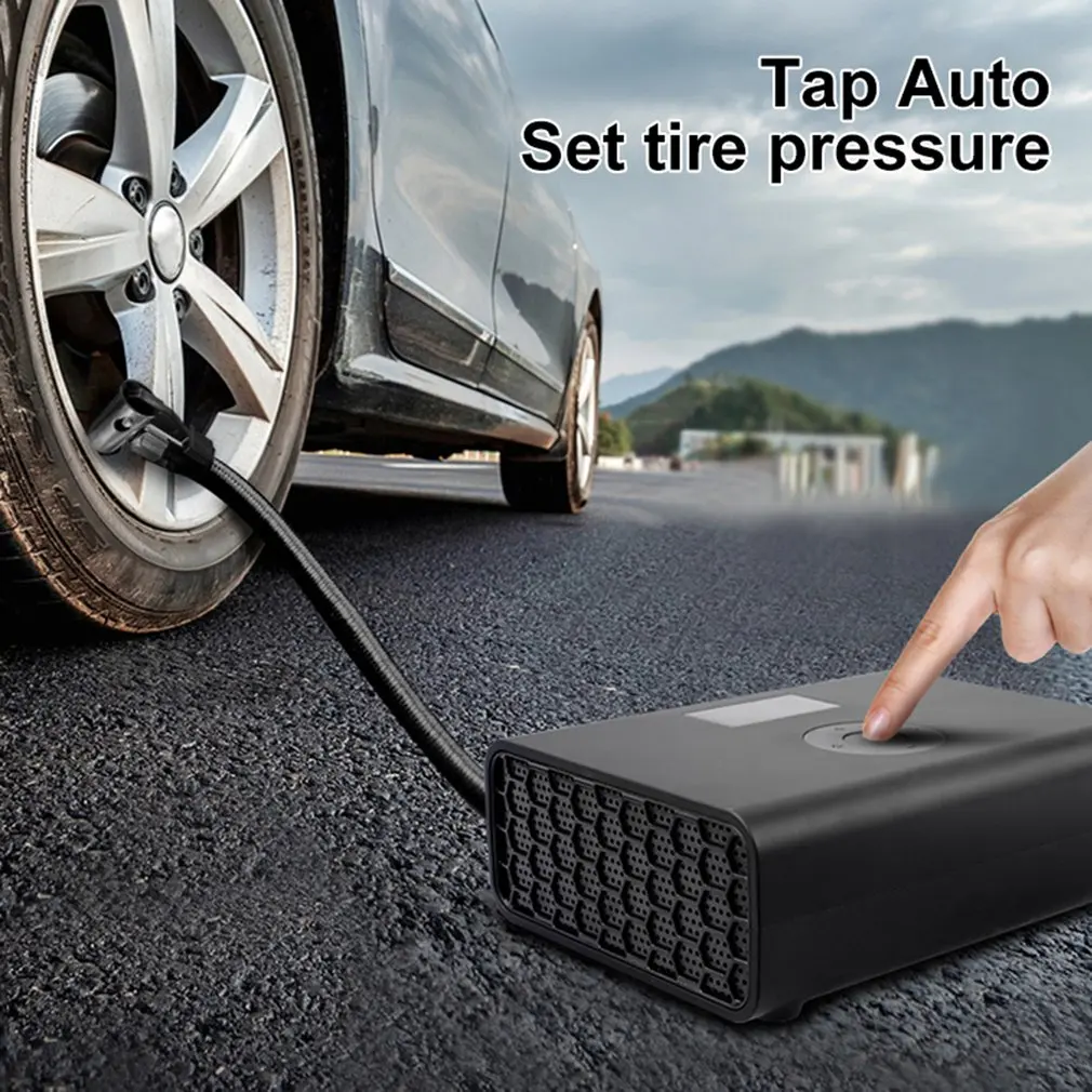 

Car Air Compressor Inflatable Pump Portable Auto Digital Intelligence Air Pump Car Tire Inflator For Car Bicycle